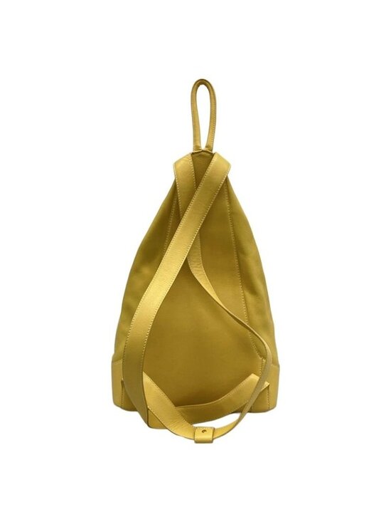 Loewe Sac Anton Backpack Yellow Leather main image 13